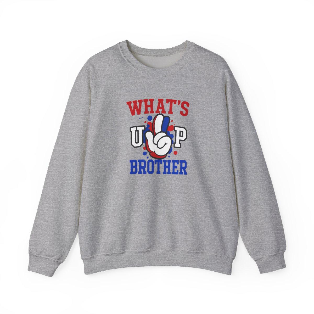 What's Up Brother Casual Crewneck Sweatshirt - alternate angle 5, merchandise