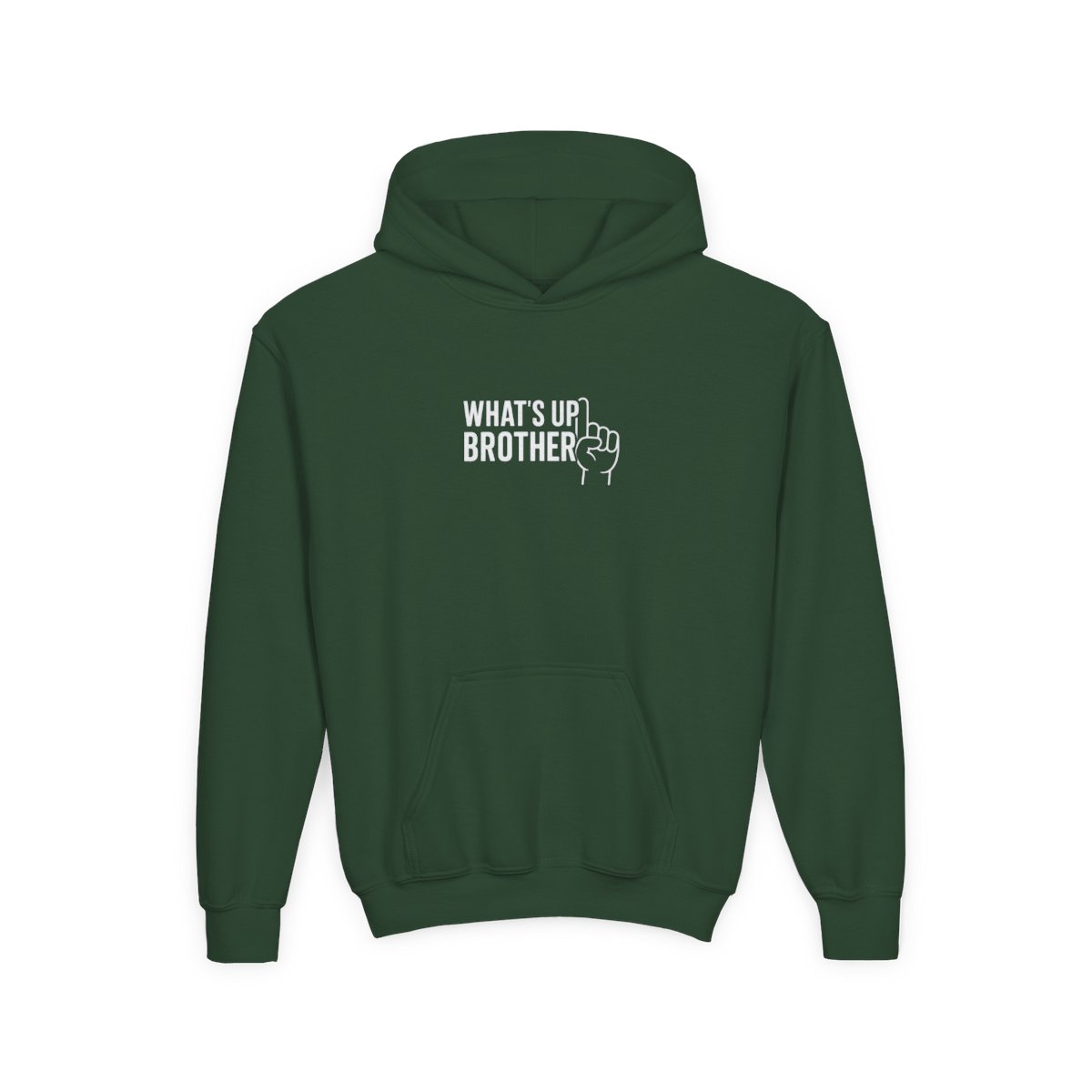 Funny Streamer 'What's Up Brother' Sketch Kids Hoodie - alternate angle 3, merchandise