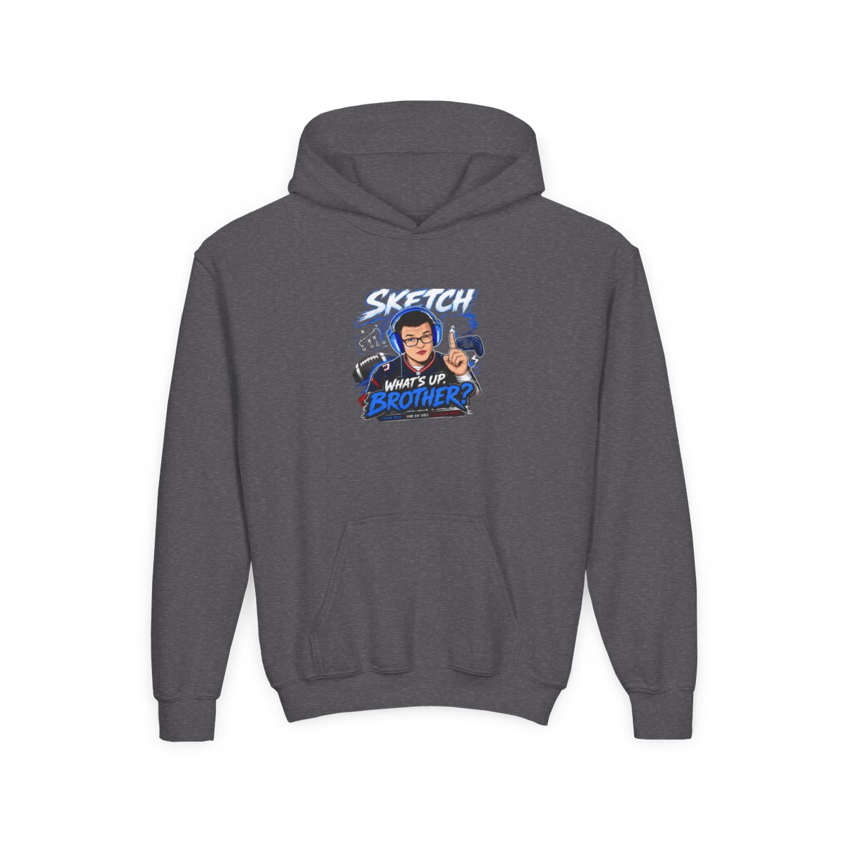 Sketch Hoodie #4 Unisex Kids Hoodie - alternate angle 4, merchandise