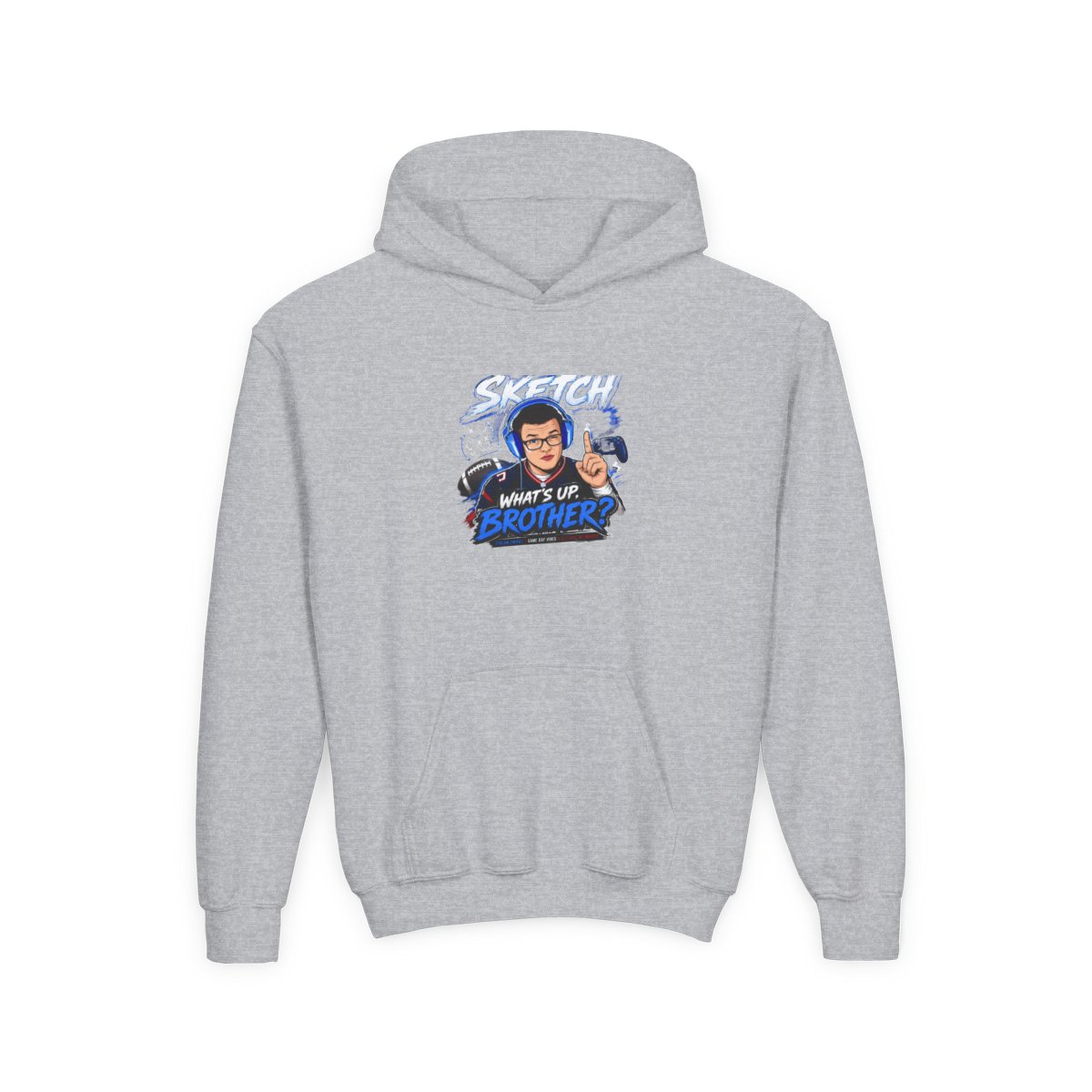 Sketch Hoodie #4 Unisex Kids Hoodie - alternate angle 3, merchandise