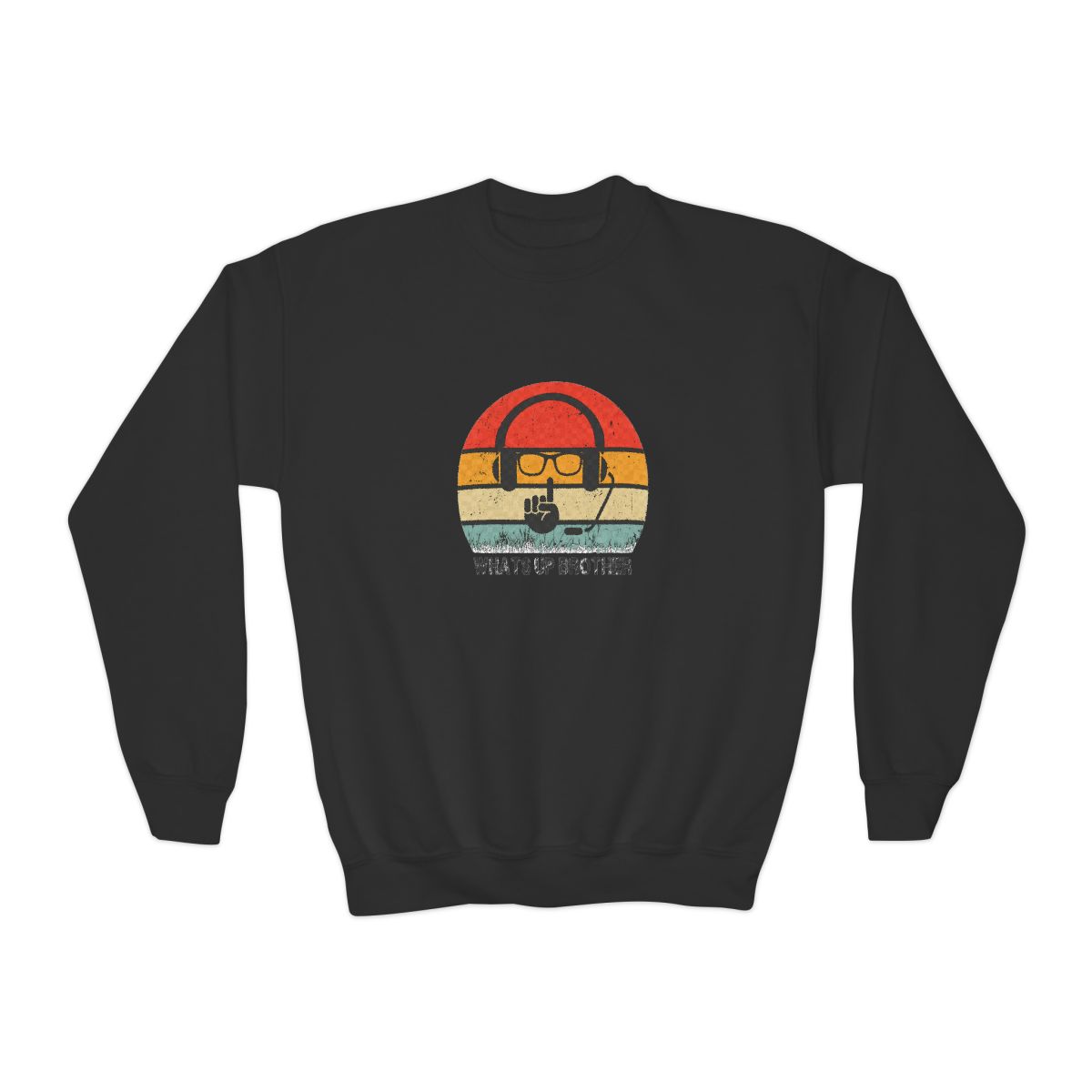 Sketch Streamer Whats Up Brother Funny Vintage Video Game (Kids) - alternate angle 2, merchandise