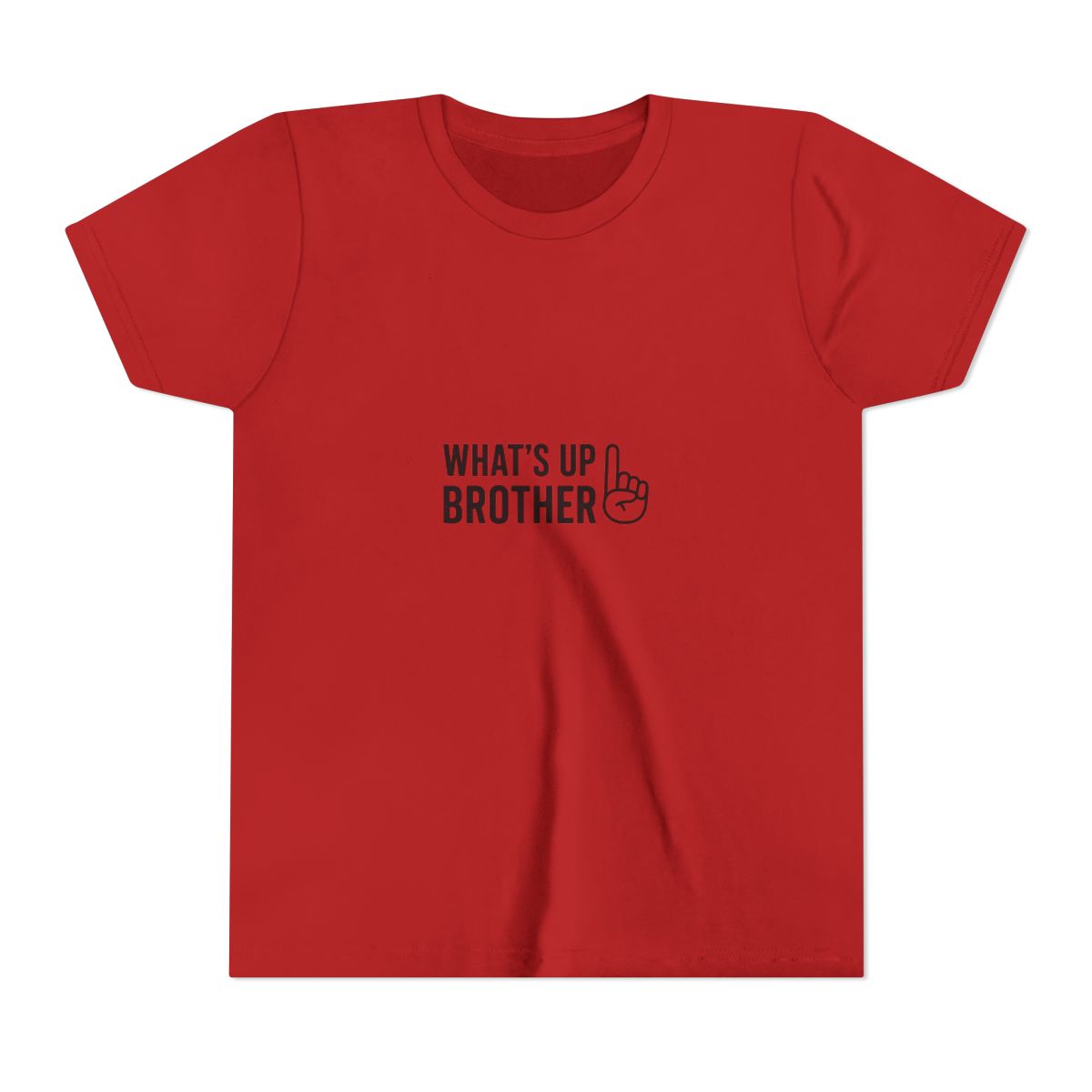 What's Up Brother Sketch Streamer Tall Kids T-Shirt - alternate angle 5, merchandise
